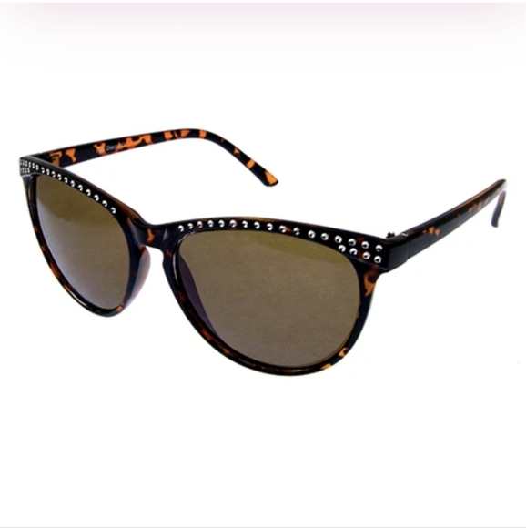 Cat Eye Bling Tortoiseshell Sunglasses - Picture 6 of 6